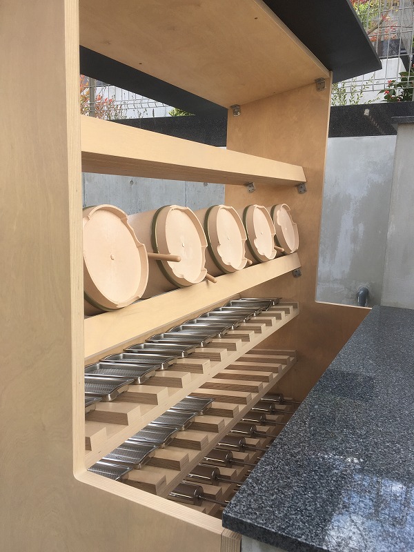 桶ラック　小川真樹建築 様