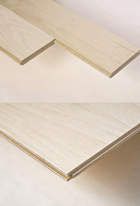 自由寸法で作るバーチ耐水合板の床・壁・天井材